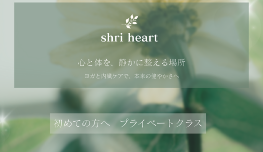 初めての方へ　ヨガプライベートクラス